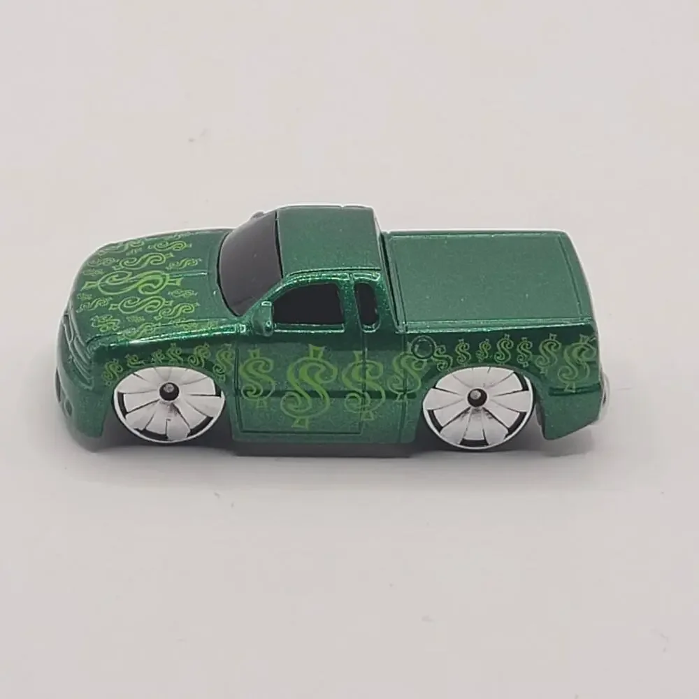 Hot Wheels Chevy GM S10 pickup truck dycast 2003 Mattel Malaysia Tooned $$$ Sign